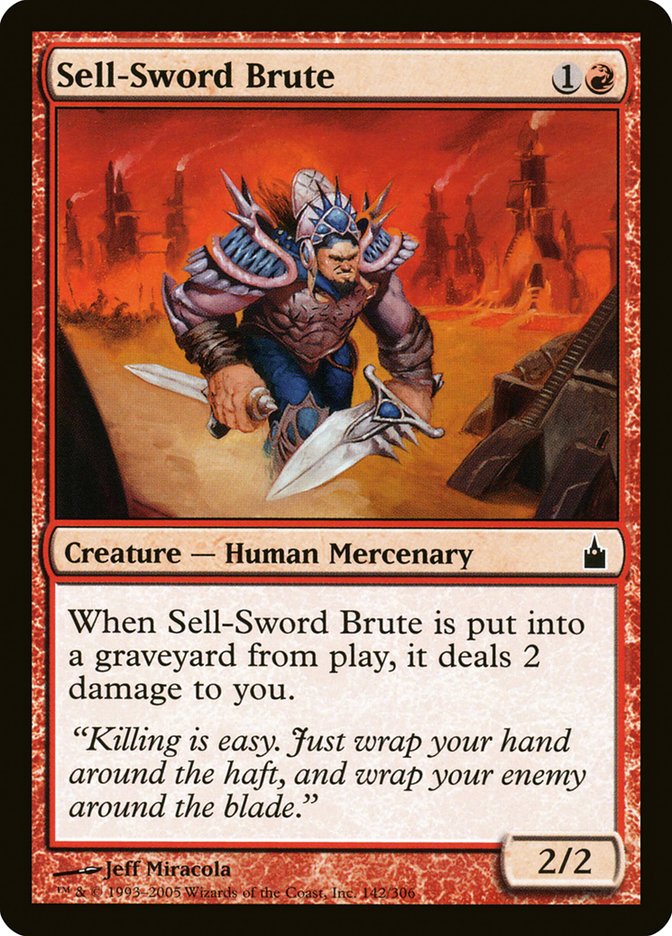 Sell-Sword Brute [Ravnica: City of Guilds] (142)