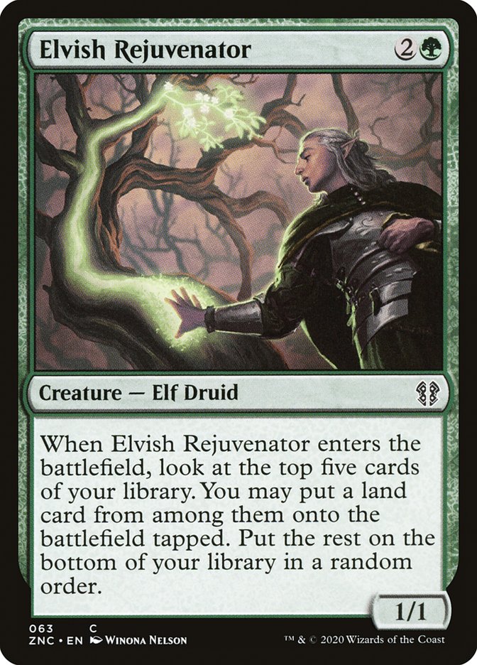 Elvish Rejuvenator [Zendikar Rising Commander] (63)