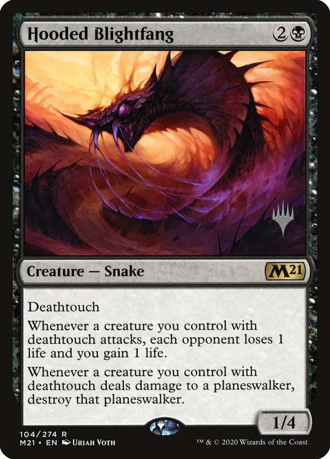 Hooded Blightfang [Core Set 2021 Promos] (104p)