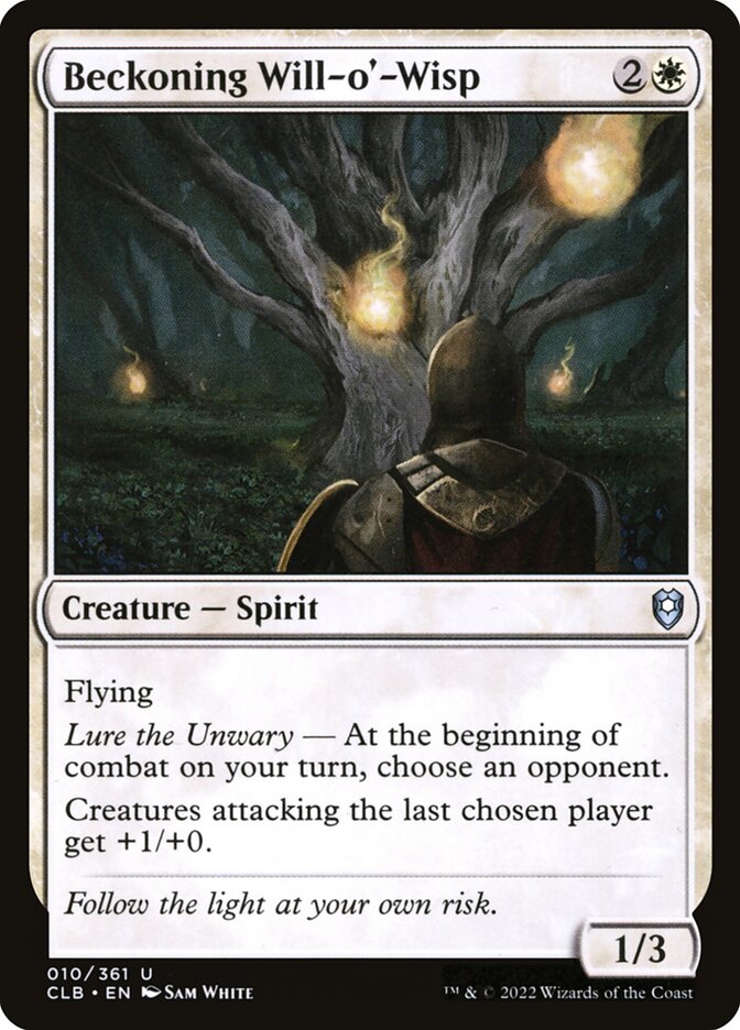 Beckoning Will-o'-Wisp [Commander Legends: Battle for Baldur's Gate] (10)