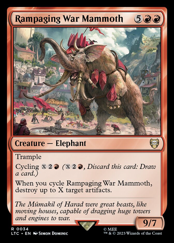 Rampaging War Mammoth [Tales of Middle-earth Commander] (34)