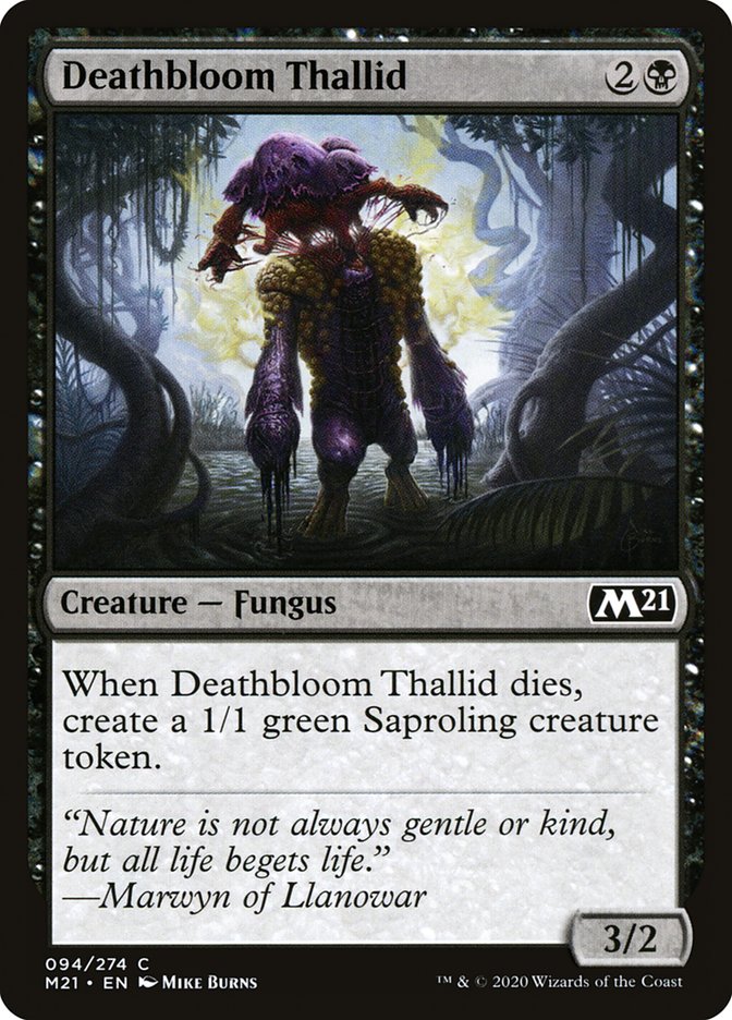 Deathbloom Thallid [Core Set 2021] (94)