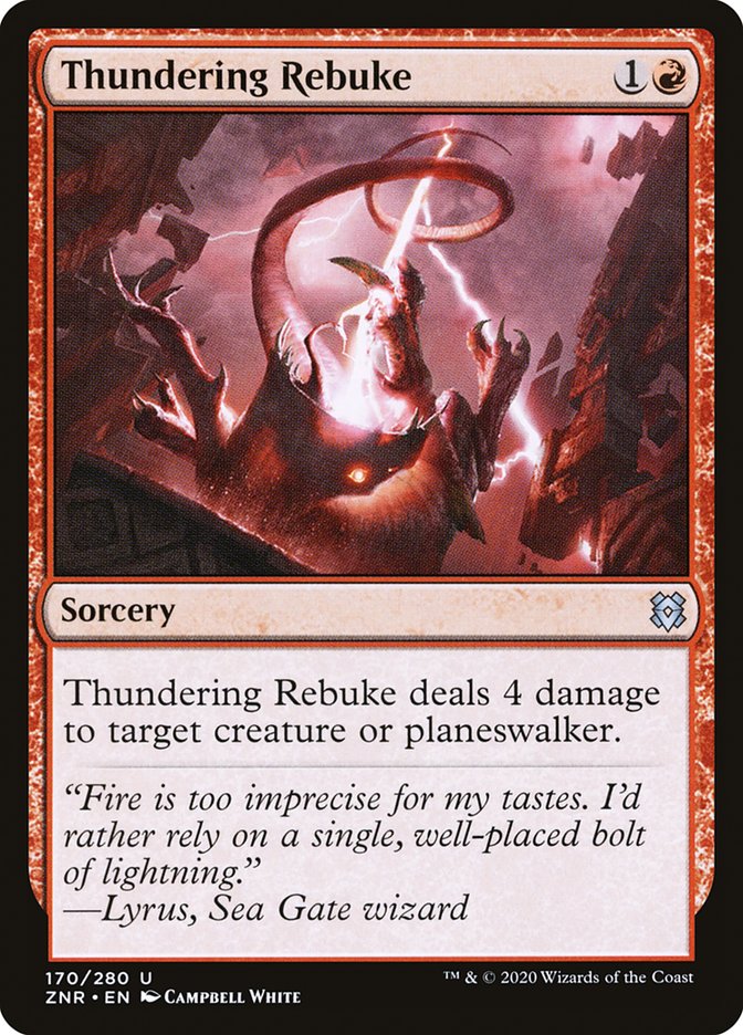 Thundering Rebuke [Zendikar Rising] (170)