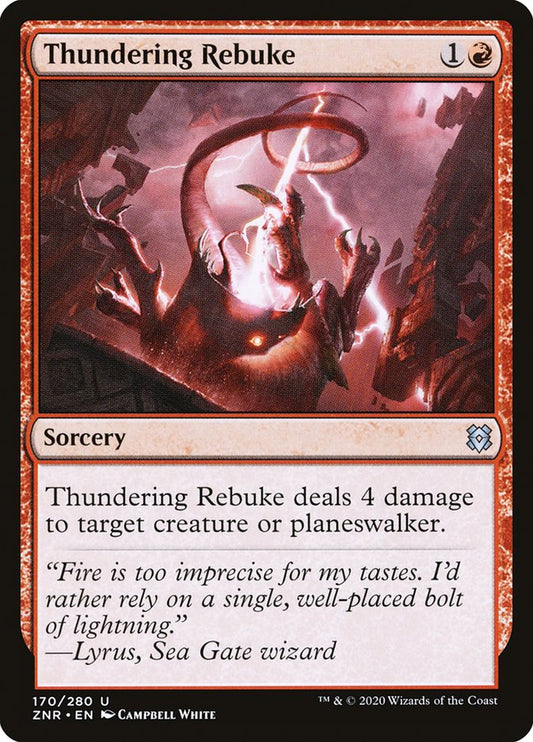 Thundering Rebuke [Zendikar Rising] (170)
