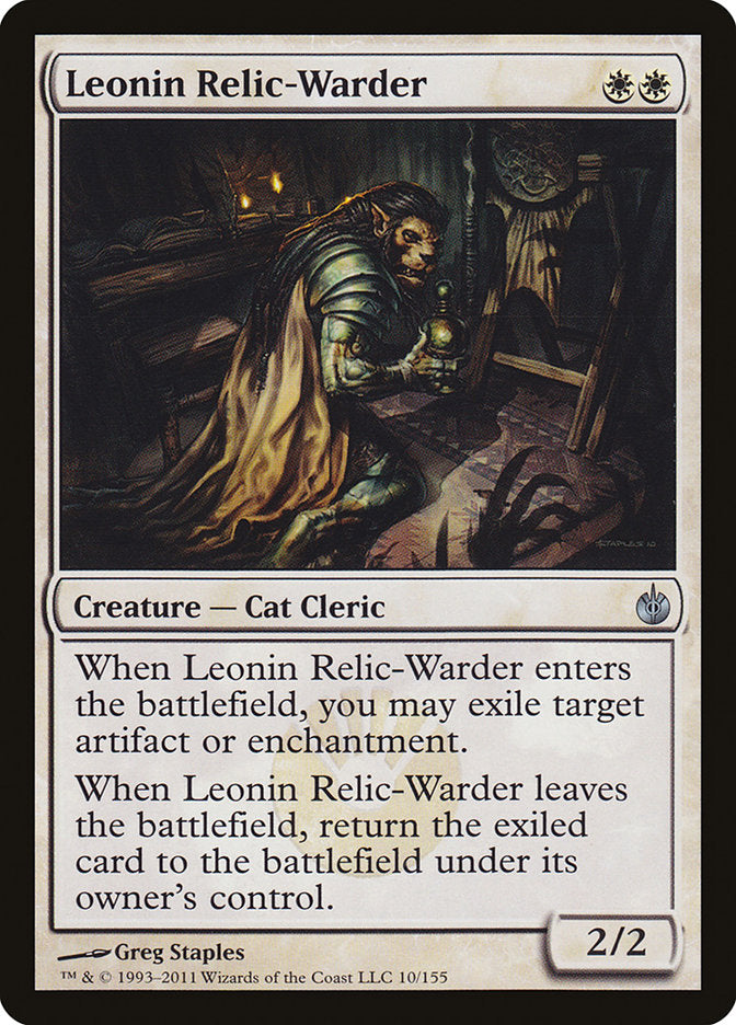 Leonin Relic-Warder [Mirrodin Besieged] (10)