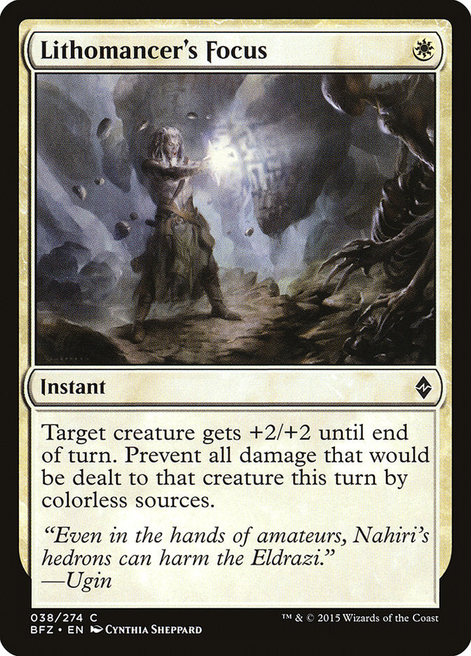 Lithomancer's Focus [Battle for Zendikar] (38)