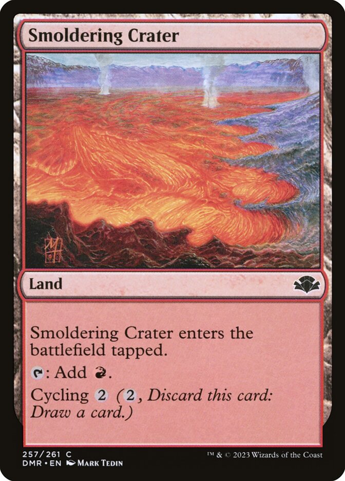 Smoldering Crater [Dominaria Remastered] (257)