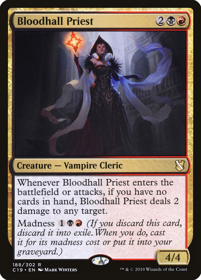 Bloodhall Priest [Commander 2019] (188)