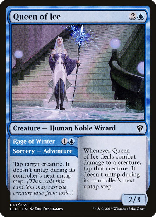 Queen of Ice // Rage of Winter [Throne of Eldraine] (61)