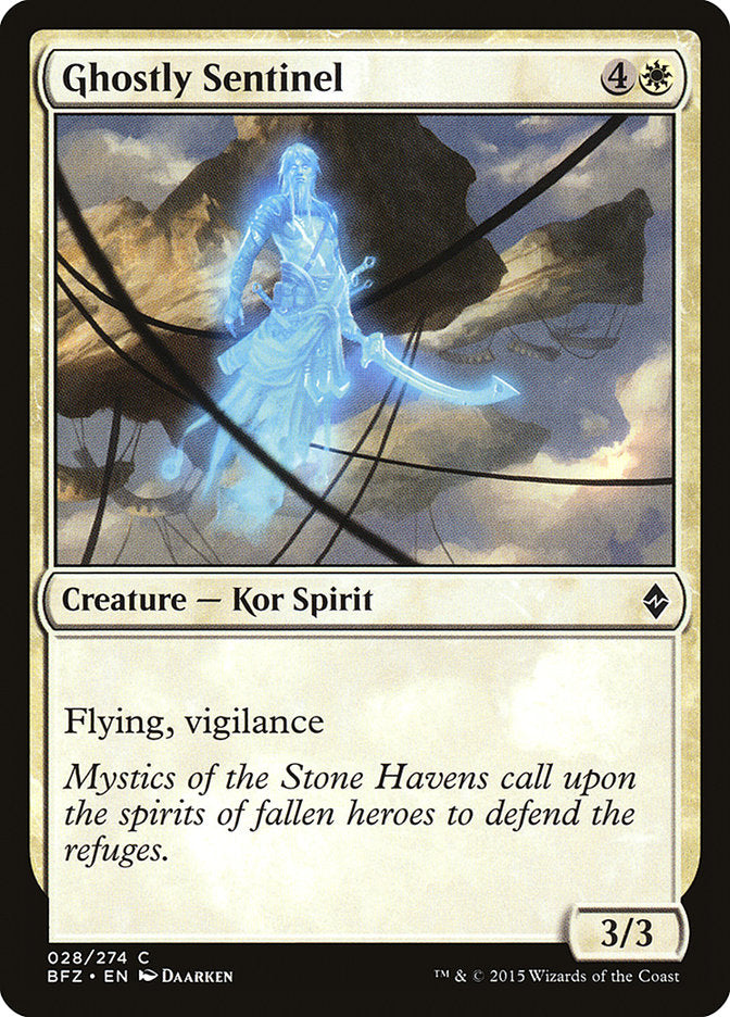 Ghostly Sentinel [Battle for Zendikar] (28)