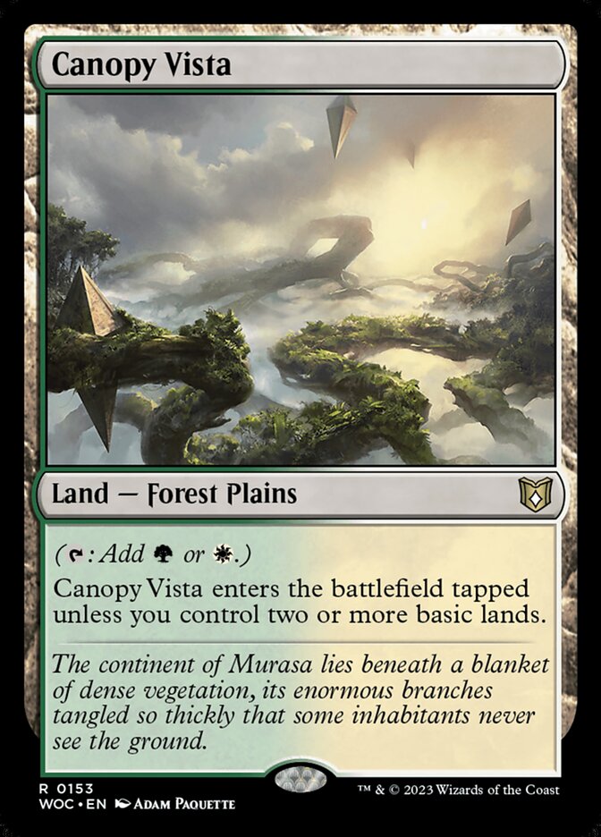 Canopy Vista [Wilds of Eldraine Commander] (153)