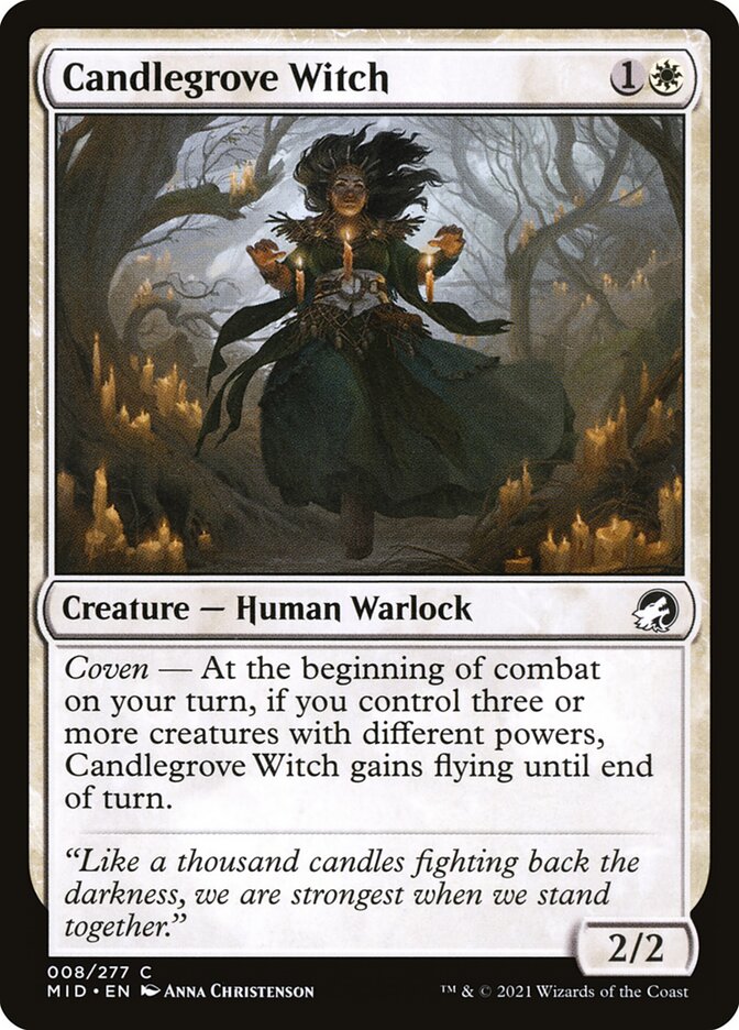 Candlegrove Witch [Innistrad: Midnight Hunt] (8)