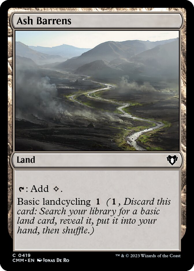 Ash Barrens [Commander Masters] (419)