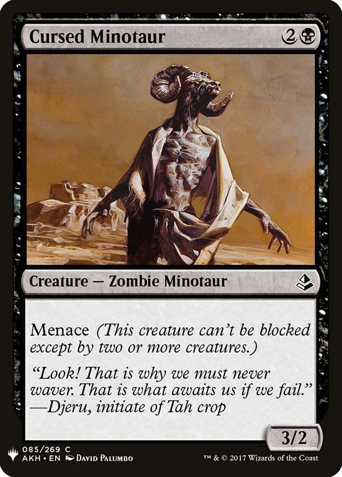 Cursed Minotaur [The List] (AKH-85)