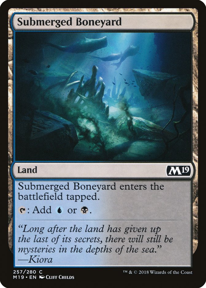 Submerged Boneyard [Core Set 2019] (257)
