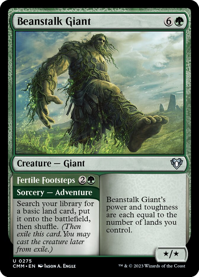 Beanstalk Giant // Fertile Footsteps [Commander Masters] (275)