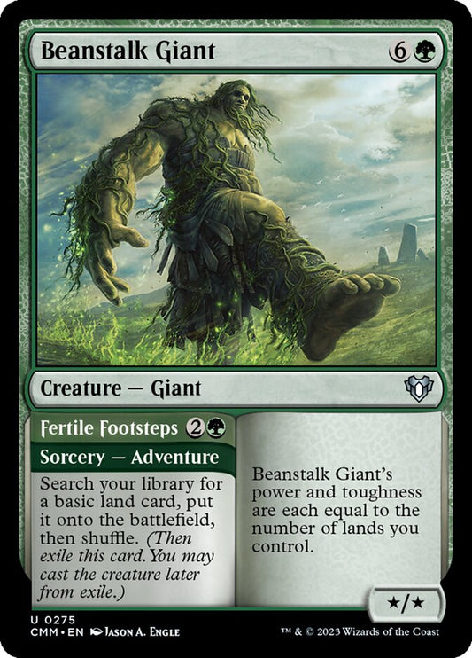 Beanstalk Giant // Fertile Footsteps [Commander Masters] (275)