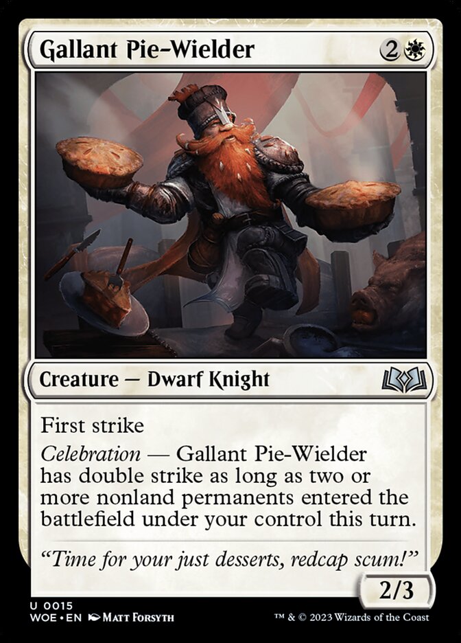 Gallant Pie-Wielder [Wilds of Eldraine] (15)