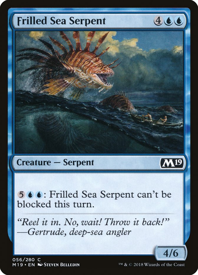 Frilled Sea Serpent [Core Set 2019] (56)