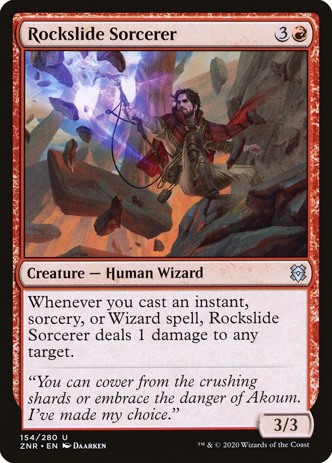 Rockslide Sorcerer [Zendikar Rising] (154)