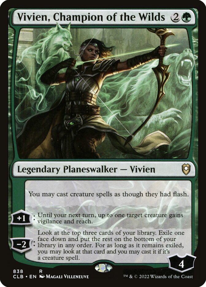 Vivien, Champion of the Wilds [Commander Legends: Battle for Baldur's Gate] (838)