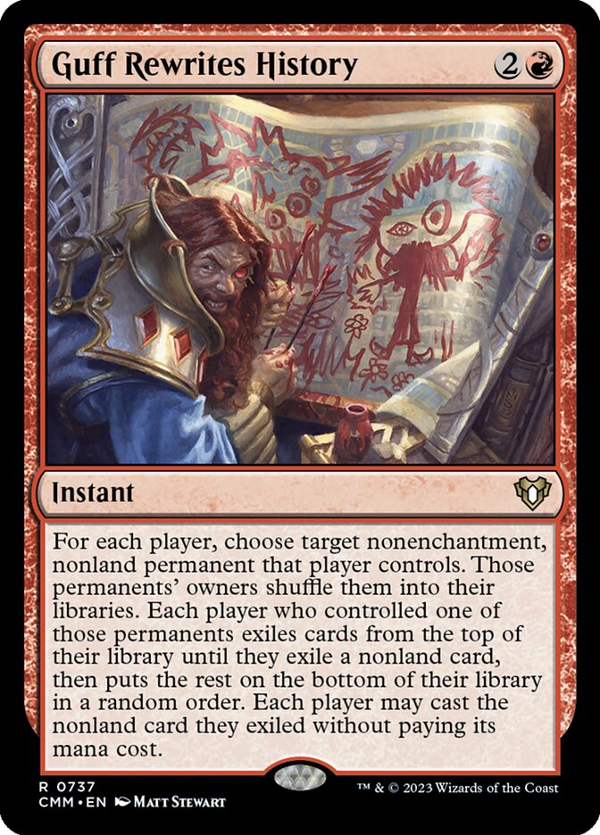 Guff Rewrites History [Commander Masters] (737)