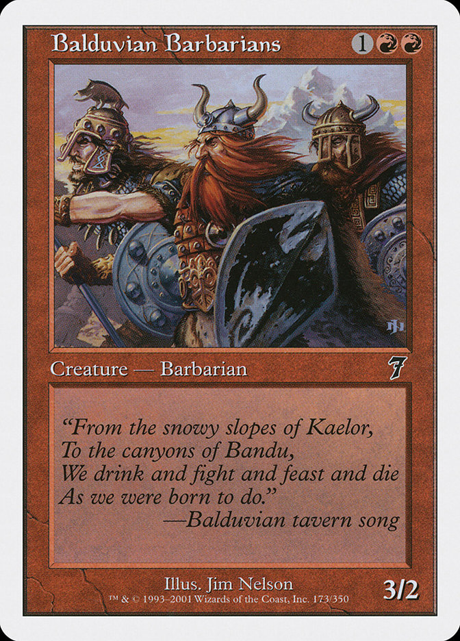 Balduvian Barbarians [Seventh Edition] (173)