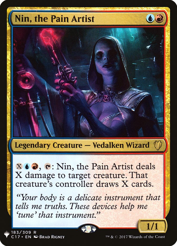 Nin, the Pain Artist [The List] (C17-183)