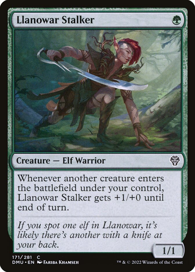 Llanowar Stalker [Dominaria United] (171)