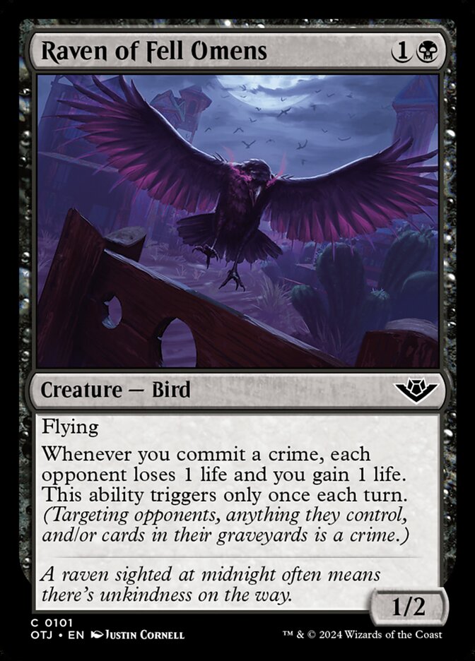 Raven of Fell Omens [Outlaws of Thunder Junction] (101)