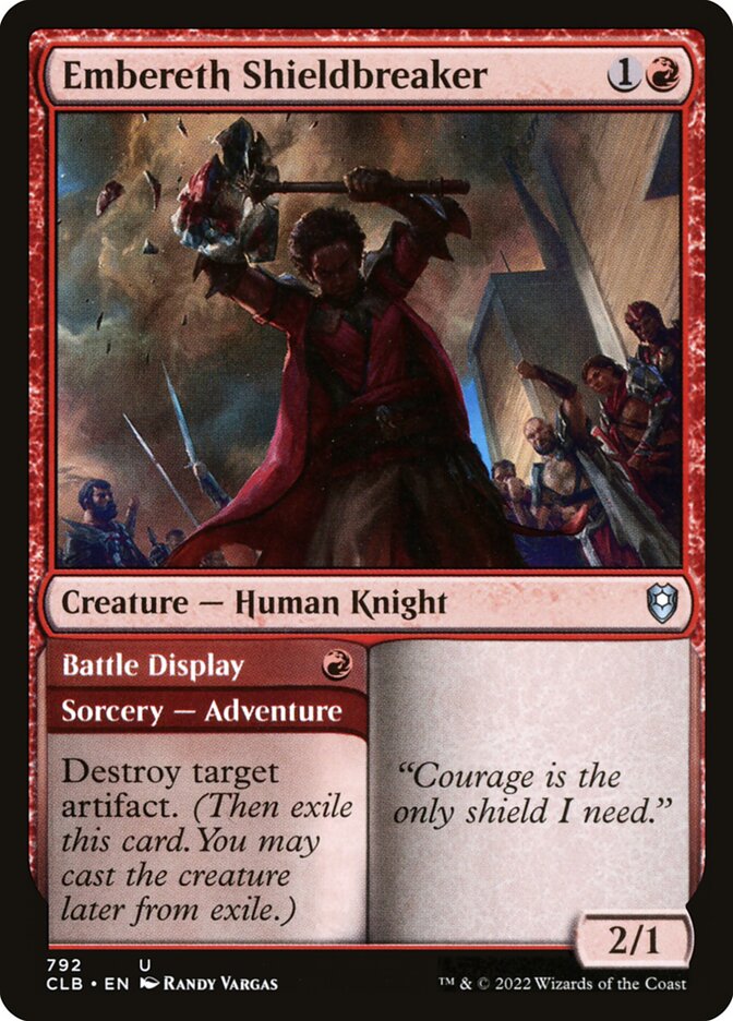 Embereth Shieldbreaker // Battle Display [Commander Legends: Battle for Baldur's Gate] (792)