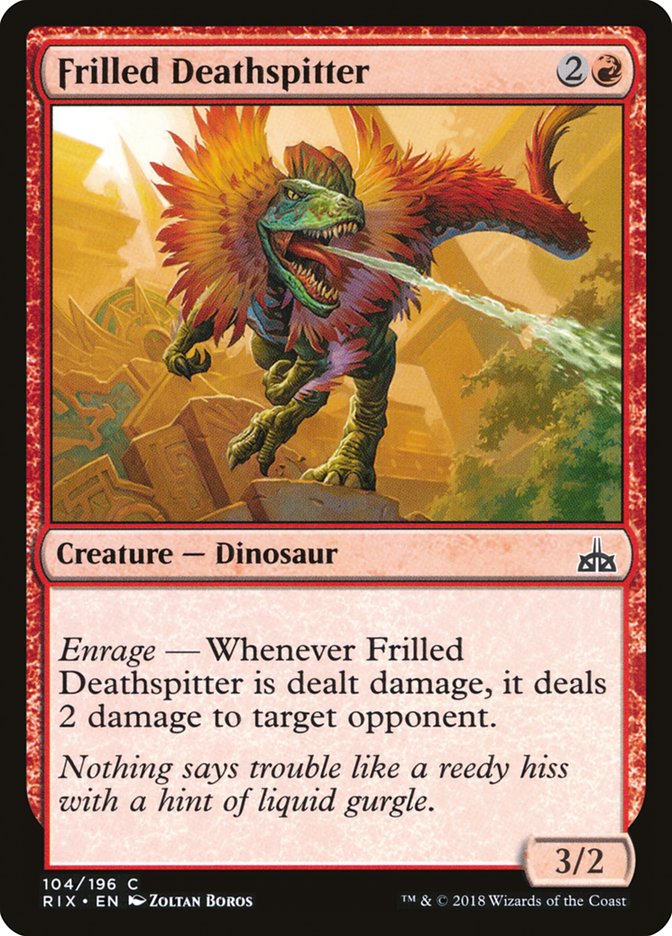 Frilled Deathspitter [Rivals of Ixalan] (104)