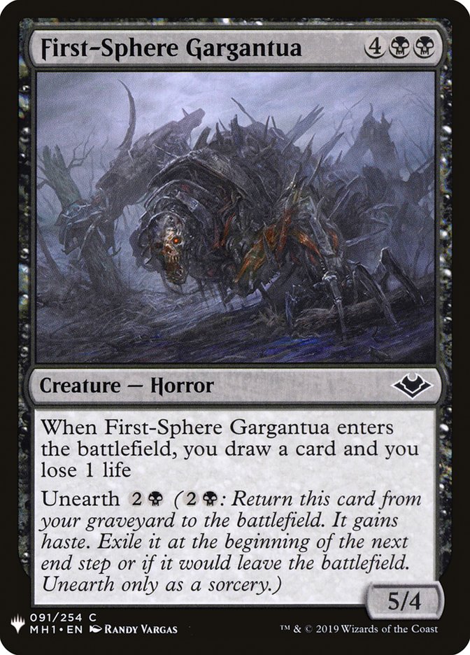 First-Sphere Gargantua [The List] (MH1-91)
