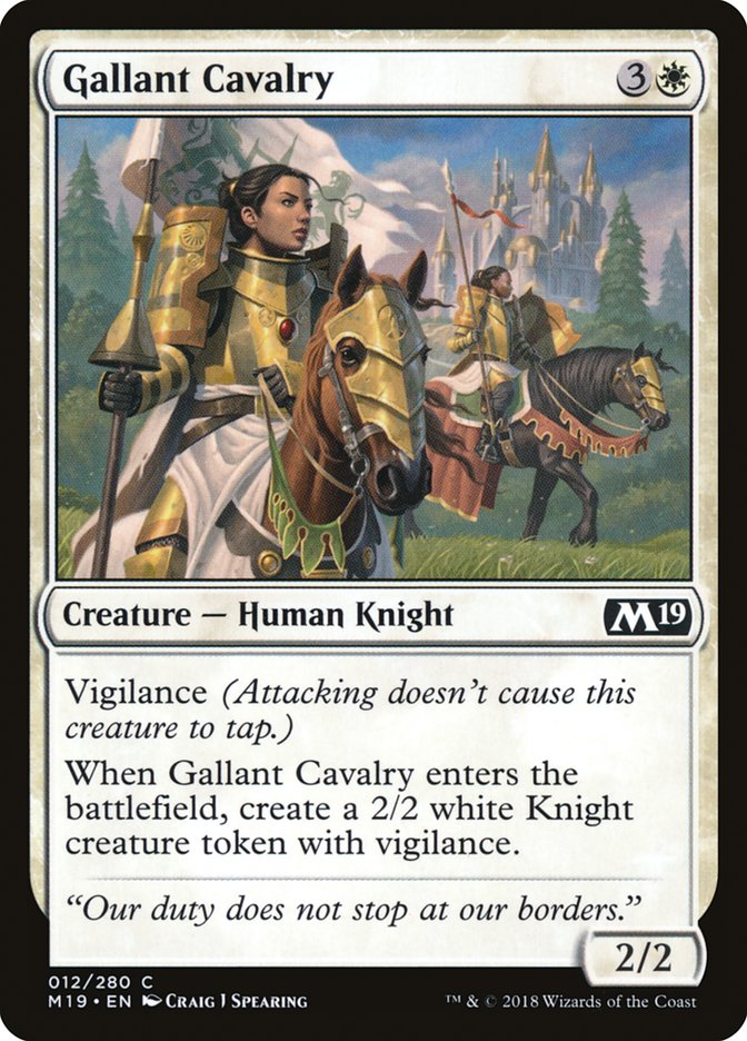 Gallant Cavalry [Core Set 2019] (12)