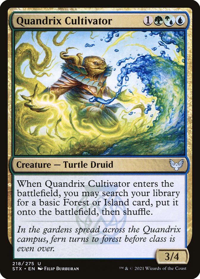 Quandrix Cultivator [Strixhaven: School of Mages] (218)