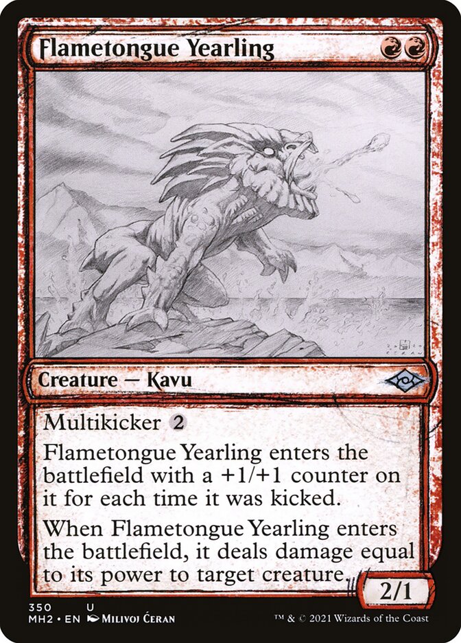 Flametongue Yearling [Modern Horizons 2] (350)