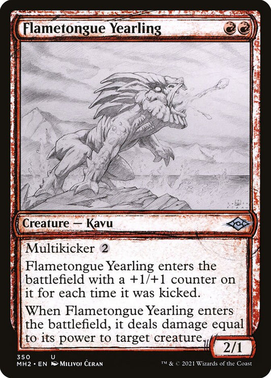 Flametongue Yearling [Modern Horizons 2] (350)