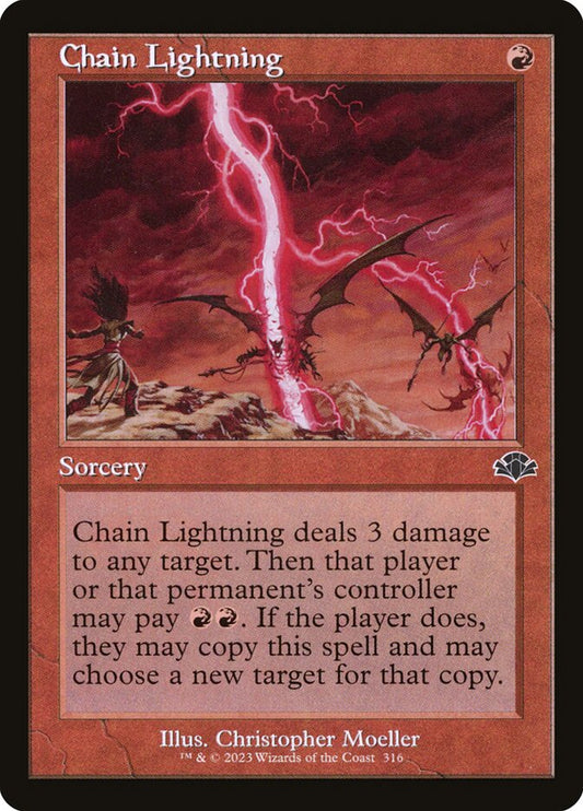 Chain Lightning [Dominaria Remastered] (316)