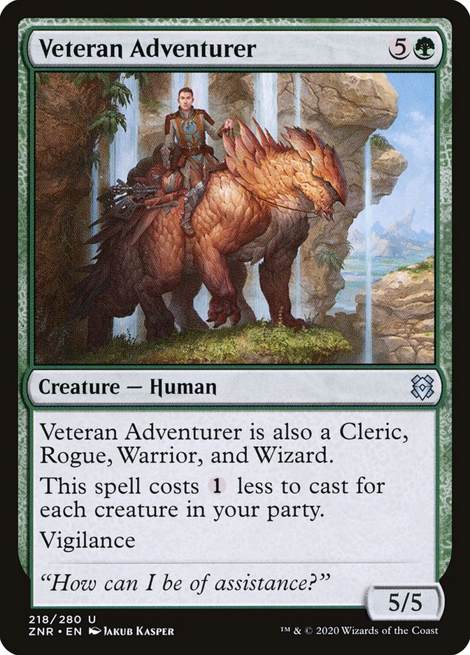 Veteran Adventurer [Zendikar Rising] (218)