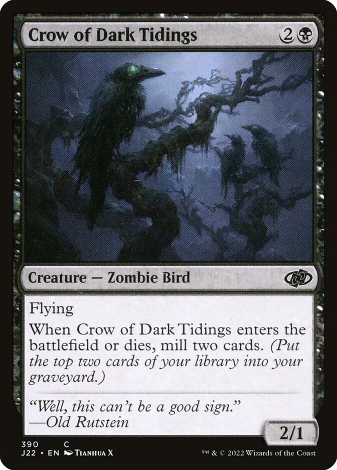 Crow of Dark Tidings [Jumpstart 2022] (390)