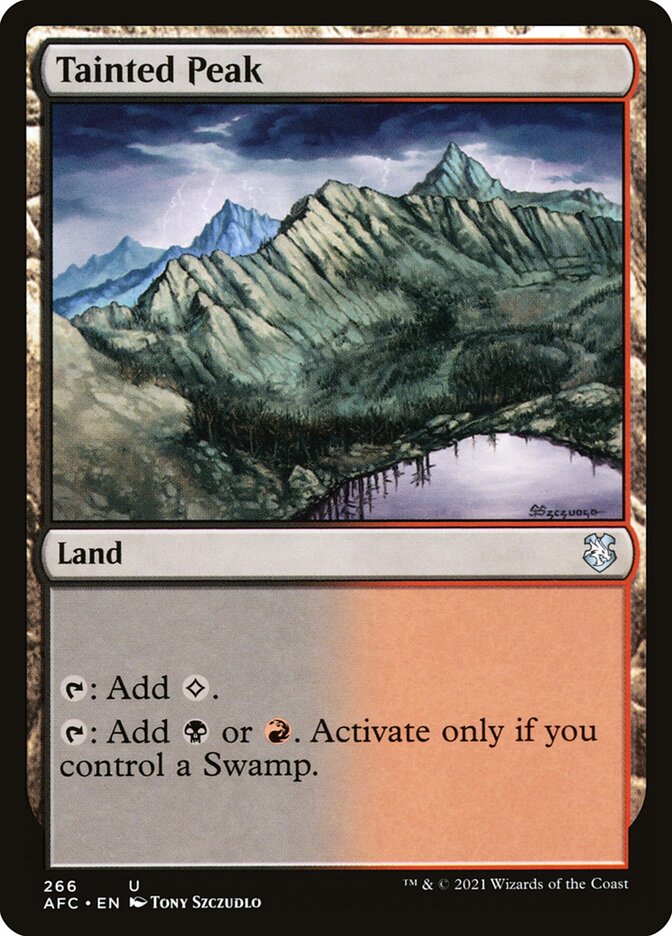 Tainted Peak [Forgotten Realms Commander] (266)