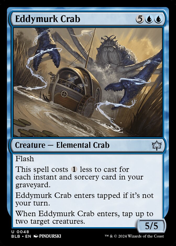 Eddymurk Crab [Bloomburrow] (48)