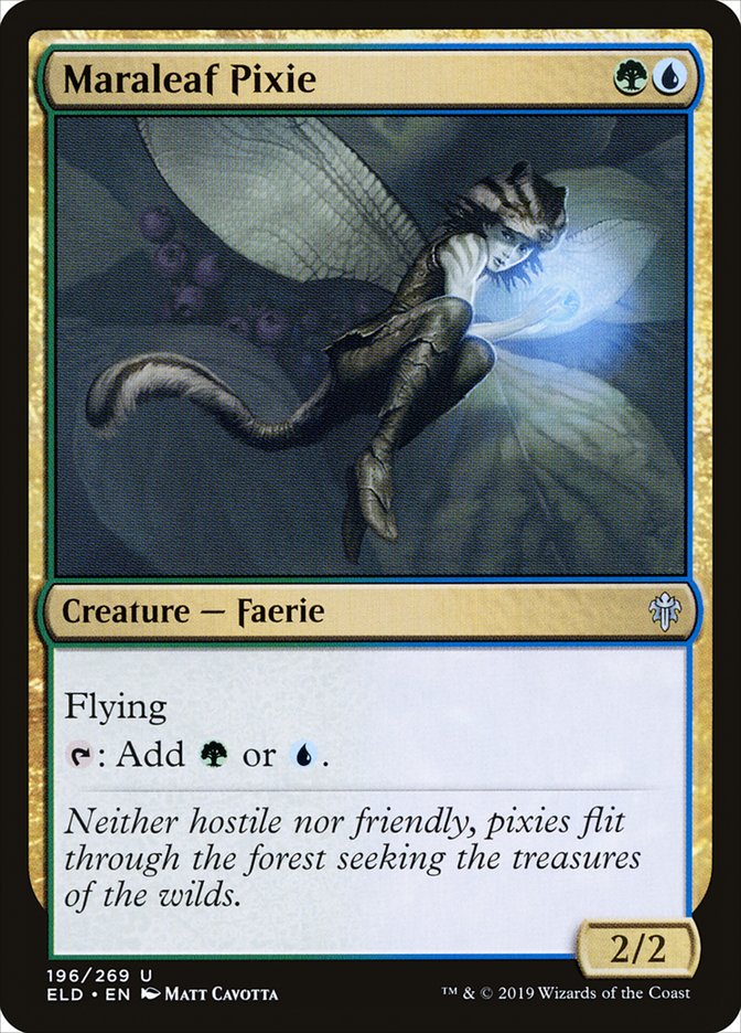 Maraleaf Pixie [Throne of Eldraine] (196)