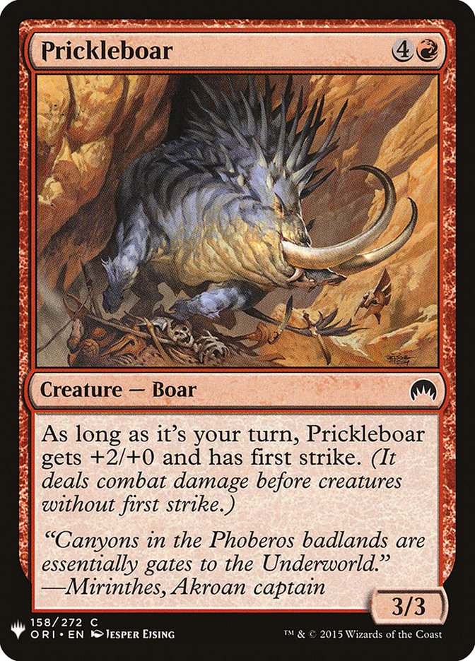 Prickleboar [The List] (ORI-158)