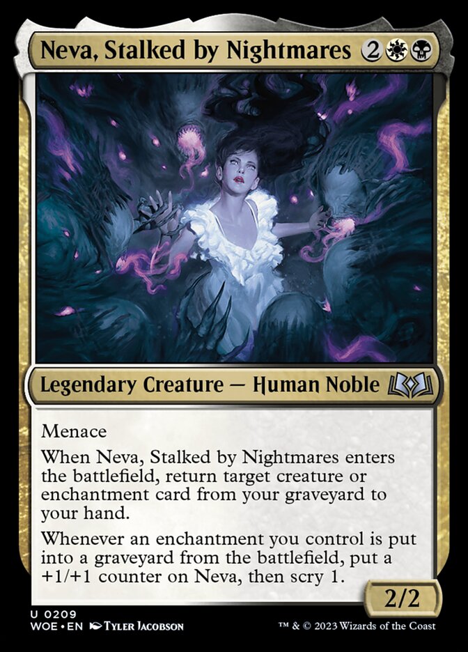 Neva, Stalked by Nightmares [Wilds of Eldraine] (209)