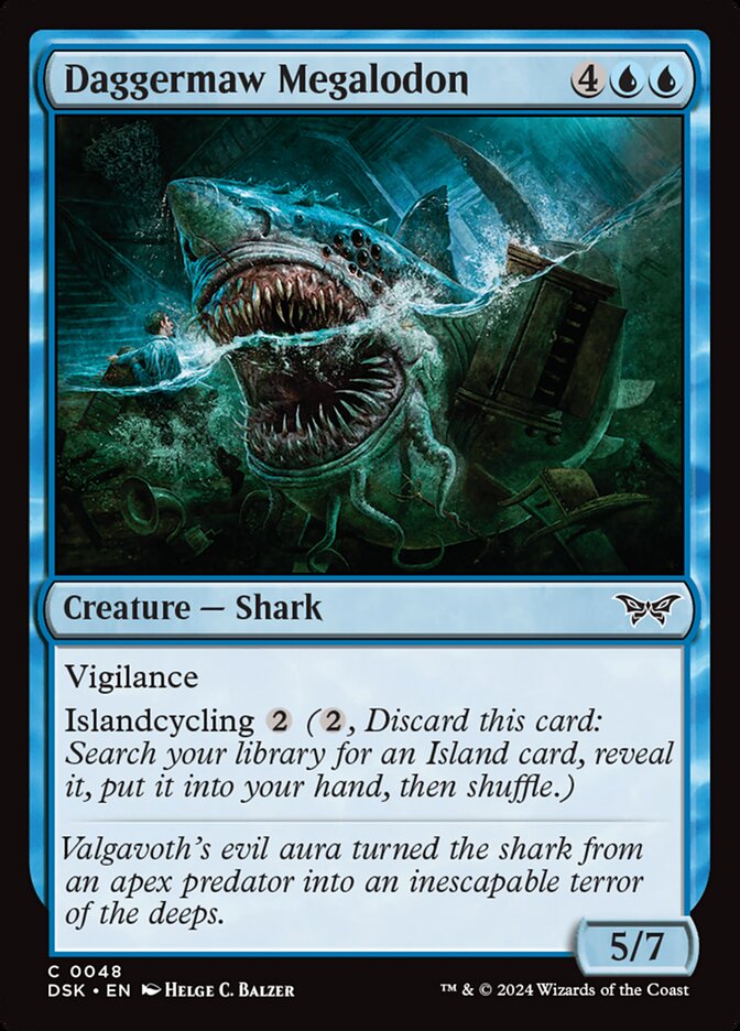 Daggermaw Megalodon [Duskmourn: House of Horror] (48)