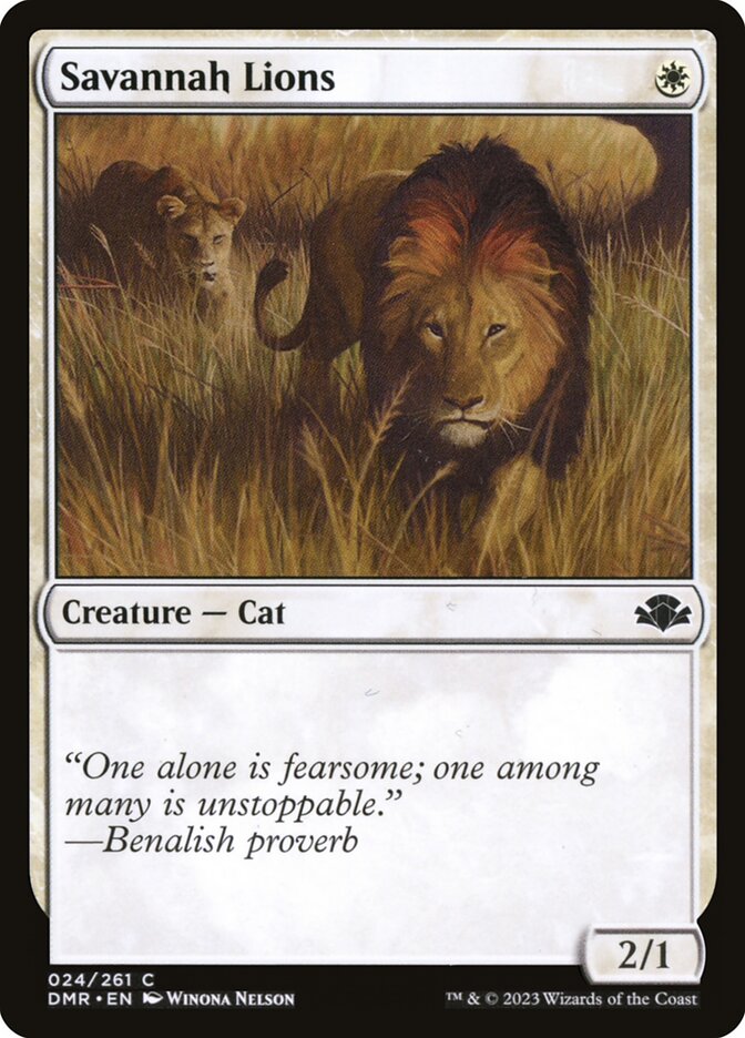 Savannah Lions [Dominaria Remastered] (24)
