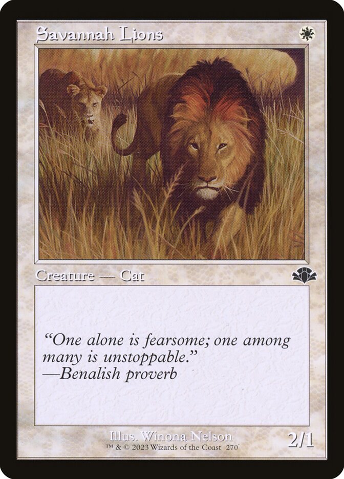 Savannah Lions [Dominaria Remastered] (270)