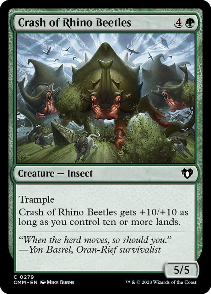 Crash of Rhino Beetles [Commander Masters] (279)