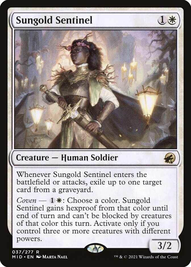 Sungold Sentinel [Innistrad: Midnight Hunt] (37)